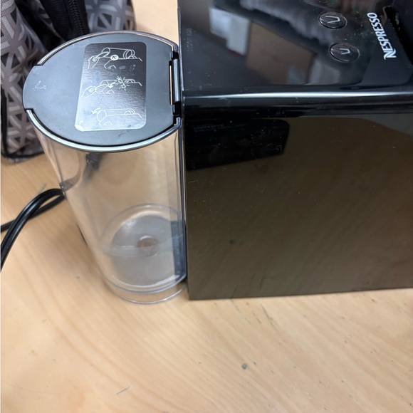 Nespresso machine and Aeroccino 3 Milk Frother with over 26 pods; used twice new - Picture 6 of 10